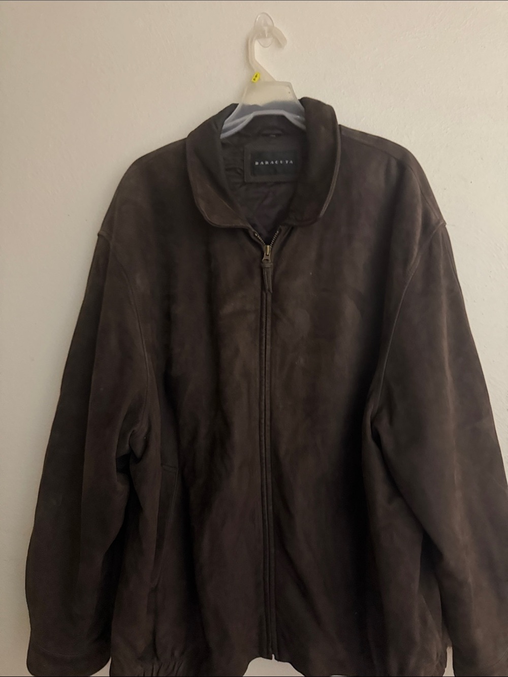 Baracuta vintage Men's Dark Brown Suede Bomber Jacket